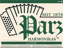 Tablet Screenshot of harmonika-parz.at